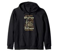 Essere un veterano non finisce mai - Orgoglioso veterano patriottico Felpa con Cappuccio