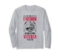 Essere un veterano non finisce mai - Orgoglioso veterano patriottico Maglia a Manica