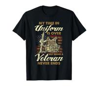 Essere un veterano non finisce mai - Orgoglioso veterano patriottico Maglietta