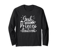 Essere una principessa è così estenuante corona ed esaurimento Maglia a Manica