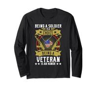 Essere una scelta soldato Essere un veterano è un onore Maglia a Manica