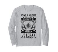 Essere una scelta soldato Essere un veterano è un onore Maglia a Manica