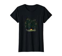 Essere Uno con la Natura: Rustico Floreale ispiratore Maglietta, Donna, Nero, XL