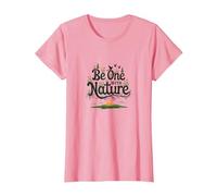 Essere Uno con la Natura: Rustico Floreale ispiratore Maglietta, Donna, Rosa, S