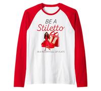 Essere Uno Stiletto in Una Stanza Piena di Appartamenti Melanina Donne Nere Maglia con Maniche Raglan