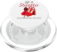 Essere Uno Stiletto In Una Stanza Piena Di Appartamenti Melanina Donne Nere PopSockets PopGrip per MagSafe