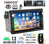 ESSGOO 7" Android 13 2+64G Wireless Apple Carplay Autoradio Per VW Polo 9N Golf 4 Passat B5 T5 Jetta Bora Sharan Seat Leon 1M GPS NAVI RDS Wifi Bluetooth FM EQ Schermo Tattile Mirror Link 2-64 Carplay