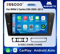 ESSGOO 9" Autoradio Android 13 Carplay/Android Auto Schermo Touch GPS Navigazione BT RDS per BMW Serie 3 E90 E91 E92 E93 2005-2013 2-32G Carplay