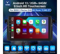 ESSGOO Android 13 autoradio Multimedia 2 + 64G schermo di visualizzazione per BMW serie 3 E46 M3 Rover 75 MG ZT Wireles Carplay Android Auto 1 32G