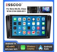 ESSGOO Android 14 9 "Car Stereo Radio Carplay Per Mercedes Benz Classe ML/GL W164 X164 2005-2011 GPS Navi RDS Lettore Multimediale 2-32G Carplay