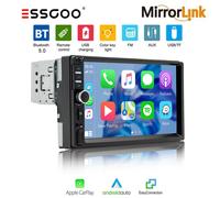 ESSGOO Autoradio 1 Din Con 7'' APPLE Carplay Bluetooth USB AUX-IN Mirror Link
