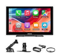 ESSGOO CarPlay & Android Auto, schermo per auto da 9 pollici IPS, supporto Siri e G-oogle Assistant, mappe online, facile installazione