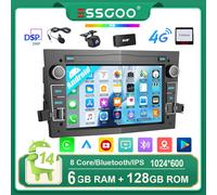 ESSGOO Per Opel Astra H Corsa C D Vectra Zafira B 6+128GB Android 14 CarPlay Wireless Android Auto Schermo Tattile HD da 7 Pollici Autoradio 4G WiFi DSP Navigazione GPS Mirror Link SWC Bluetooth USB 7
