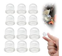 Esshogo 12Pcs Primer Bulb Pump, Lampadina Di Ricambio Primer, Pompetta Benzina Decespugliatore, Trasparenti Sostituzione Lampadine di Primer per Carburatore, Trasparente Carburatore Coppa Olio per Tos