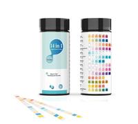 Esshogo 14-in-1 Strisce Reattive per Acqua (100 unità), Controlla pH, Nitriti, Cloro, Durezza, Mercurio e Piombo in Acqua Potabile, Piscina, Acquario