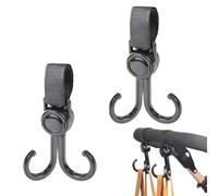 Esshogo 2 Pcs Passeggino Gancio Passeggino Girevole Passeggino Clip Gancio Passeggino Gancio Accessori Passeggino Misura Universale