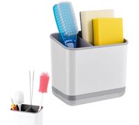 Esshogo Portautensili per Posate,Portaposate da Cucina, Scolaposate con Separatori, Porta Posate da Tavola,scolaposate da lavello,posate per lavello Riporre, Portaspazzolino da bagno con fondo antisci