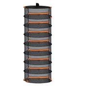 Essiccatoio for erbe aromatiche a 2/4/6/8 strati, pieghevole, con rete sospesa e cerniere, for semi, fiori e boccioli, adatto for tende da coltivazione. Rete per Essiccazione(8 Layer Black)