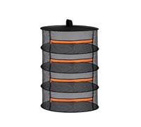 Essiccatoio for erbe aromatiche da 2 piedi, 2/4/6 strati, pieghevole, con rete sospesa e cerniere arancioni for semi, fiori e boccioli. Rete per Essiccazione(4 Layer Black)