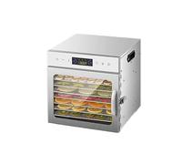 Essiccatore Alimentare 6-18 Ripiani, 400/800w, Display Lcd, Temperatura 30-90°c, Timer Digitale 24h, Circolazione Aria 360°, Essiccazione Uniforme per Frutta, Carne, Verdura Ed Erbe(8 floors)