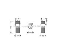 Essiccatore Aria Condizionata Alluminio per Renault Scénic I Monovolume Clio
