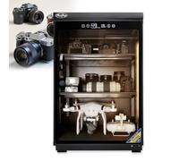 Essiccatore Auto Fotocamere, Ripiani Regol., LED Termoigro | Lucchetto e illuminazione LED integrata, ripostiglio per obiettivi DSLR ed elettronica(100l)