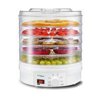 Essicatore per alimenti carne frutta verdura 5 vas da 35 a 70 ° C [EEK: A]