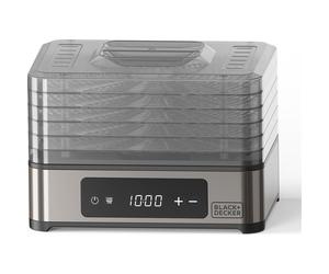 Essiccatore Blackdecker BXDE401E potenza 400W con 5 scomparti e display digital