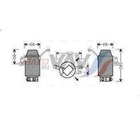 Essiccatore, climatizzatore AVA COOLING BWD299 per BMW 8 (E31) 5 1990-1994