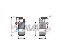 Essiccatore, climatizzatore AVA COOLING FDD386 FORD FUSION (JU_) 1.6 2004-2012