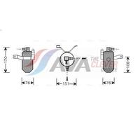 Essiccatore, climatizzatore AVA COOLING per PARTNER MPV / Space wagon 2 2000-