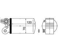 Essiccatore, climatizzatore MAHLE AD 101 000S per VOLVO V60 I (155) 2 2014-2017