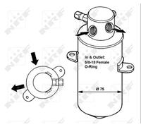 Essiccatore, Climatizzatore per MERCEDES-BENZ CLASSE S
