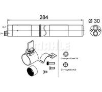 MAHLE ORIGINAL AD 251 000S Essiccatore climatizzatore