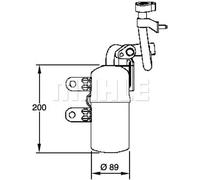 MAHLE ORIGINAL AD 280 000P Essiccatore climatizzatore