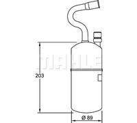 Essiccatore climatizzazione AD 34 000S MAHLE per VOLVO 850 850 Familiare S70