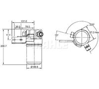 Essiccatore climatizzazione AD 42 000S MAHLE per AUDI A8 D2