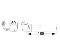 Essiccatore climatizzazione AD 67 000S MAHLE per NISSAN QASHQAI / QASHQAI +2 I