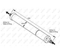 NRF Essiccatore climatizzatore 33097 per Jaguar XJ Coupé 4 (1991-1994), Mercedes-Benz