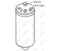 NRF Filtro disidratatore 33121 – Essiccatore climatizzazione Alluminio