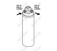 Essiccatore climatizzazione Alluminio 33287 NRF per PORSCHE 911 911 Cabriolet