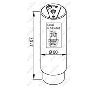 Essiccatore climatizzazione Alluminio 33327 NRF per MITSUBISHI TOYOTA HONDA