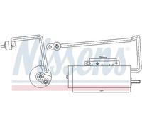 Essiccatore climatizzazione Alluminio 95410 NISSENS per OPEL SIGNUM Hatchback