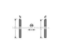 Essiccatore climatizzazione Alluminio AID298 AVA QUALITY COOLING per AUDI Q5 A5