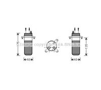 Essiccatore, Climatizzatore AVA COOLING RTD446 per TWINGO I (C06_) 1.2 1996-2007