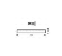 Essiccatore climatizzazione KAD083 AVA QUALITY COOLING per HYUNDAI KIA