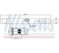 Essiccatore climatizzazione Plastica 95786 NISSENS per CHEVROLET OPEL