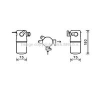 AVA Quality Cooling Essiccatore climatizzatore AID347 Alluminio per Audi A8 D3 (06-10)