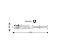 Essiccatore climatizzazione VND075 AVA QUALITY COOLING per SEAT FORD VW