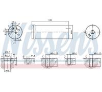 ESSICCATORE DELL'ARIA CONDIZIONATA NISSENS PER VW AUDI SEAT SKODA NIS95524